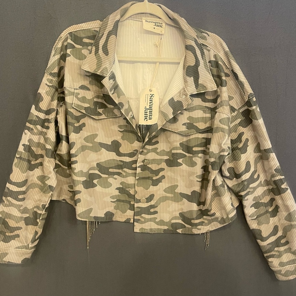 NWT Savanna Jane Women's Camouflage Utility Jacket